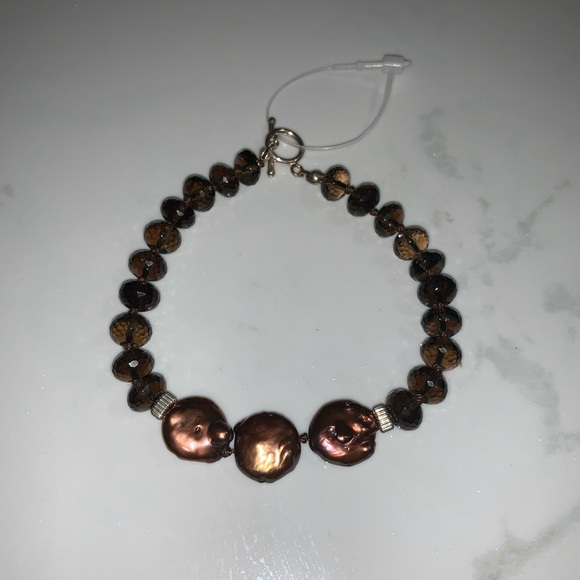 Mahogany Tone Mala Beaded Bracelet - Picture 4 of 8